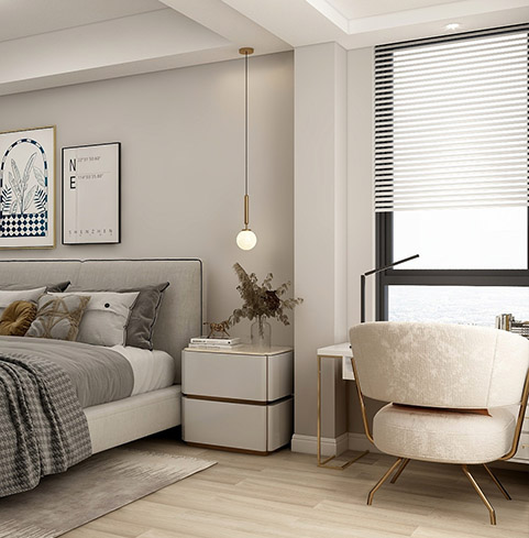 金色時光90㎡簡約裝(zhuang)修案例