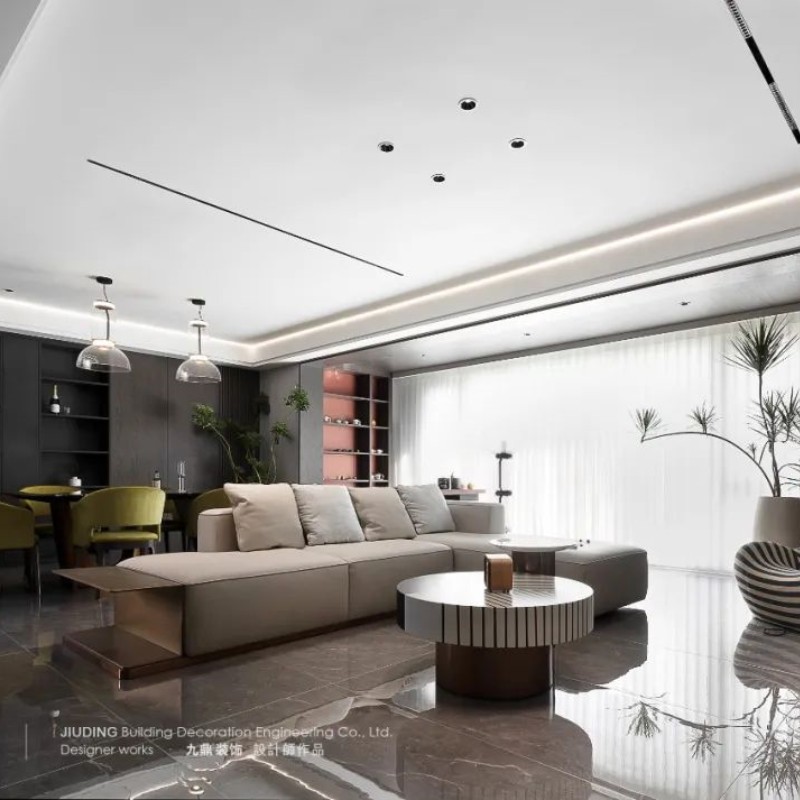 168㎡春江(jiang)郦城(cheng)現(xian)代(dai)簡約風裝(zhuang)修案例