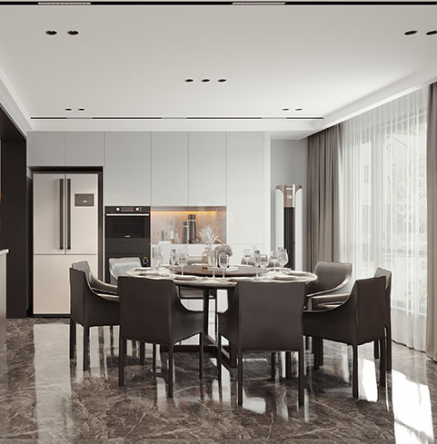 楊園埭300㎡現(xian)代(dai)裝(zhuang)修案例