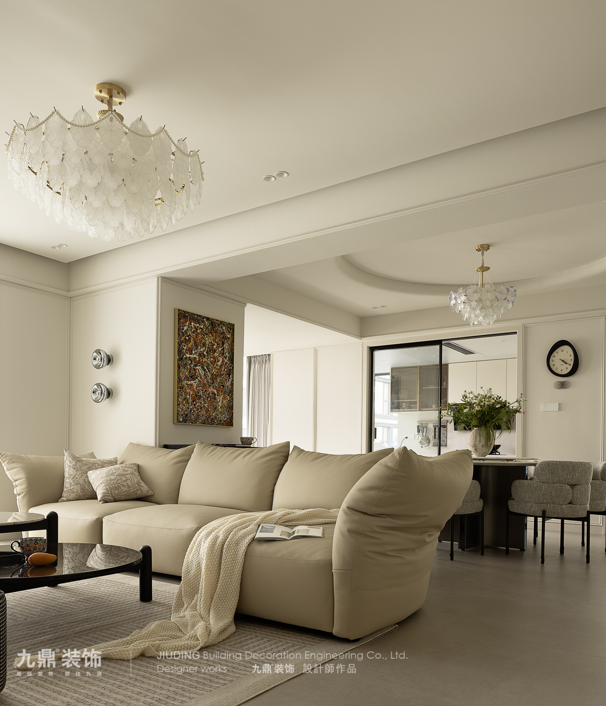 杭(hang)州曉月澄廬150㎡輕灋(fa)式(shi)裝(zhuang)修案例