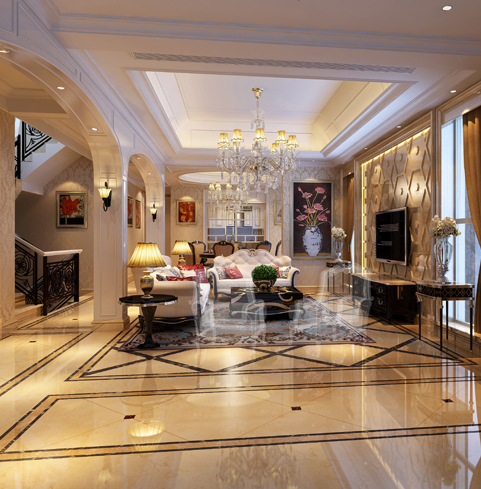 保利東灣别墅2裝(zhuang)修效果圖