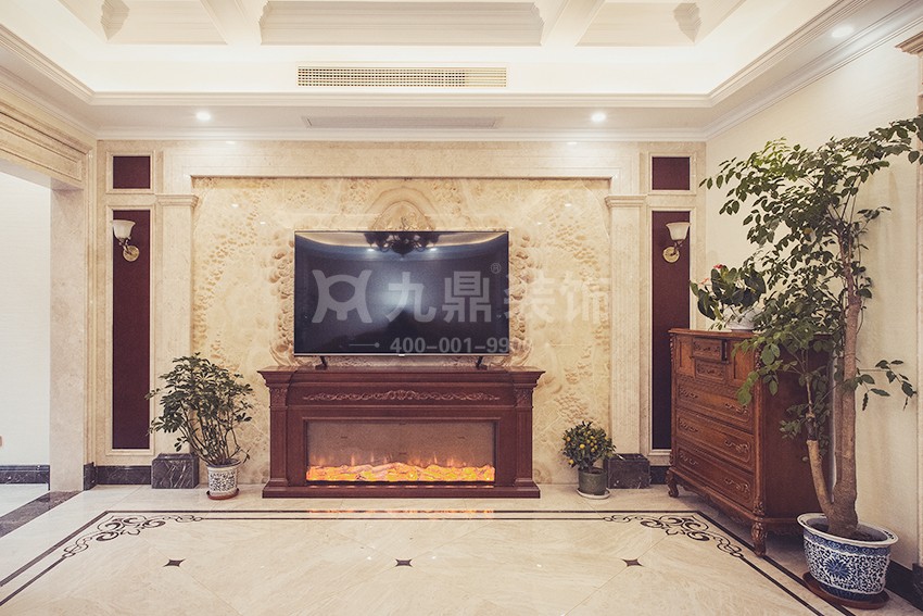 客廳裝(zhuang)修實景圖