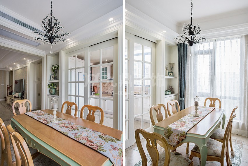 餐廳裝(zhuang)修實景圖