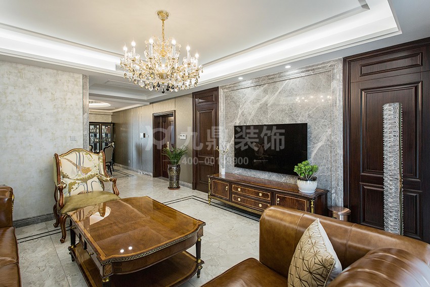 客廳裝(zhuang)修實景圖