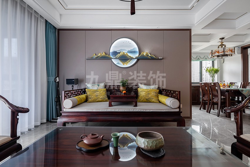 客廳裝(zhuang)修實景圖