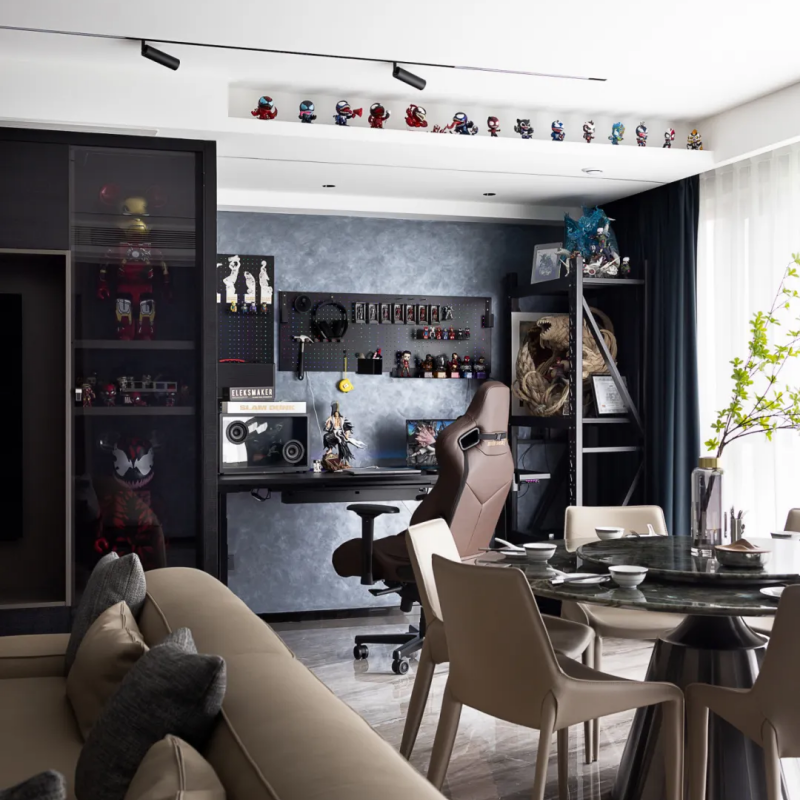 180㎡ 銀馬公(gōng)寓現(xian)代(dai)簡約風裝(zhuang)修案例