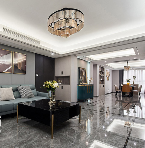 雲臨北苑160㎡輕奢裝(zhuang)修案例