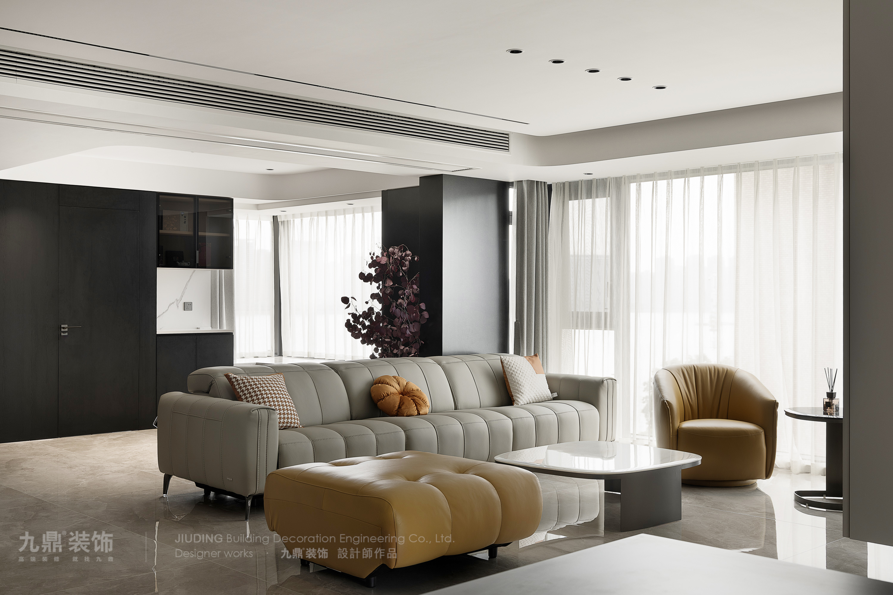 杭(hang)州複興南(nan)苑180㎡意式(shi)現(xian)代(dai)裝(zhuang)修案例