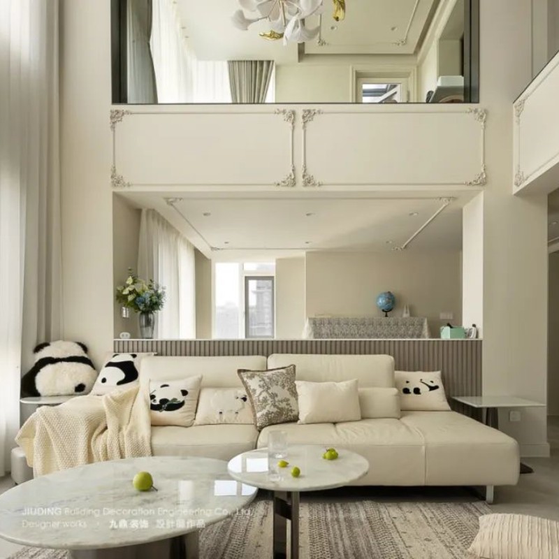 254㎡奶油灋(fa)式(shi)風裝(zhuang)修案例