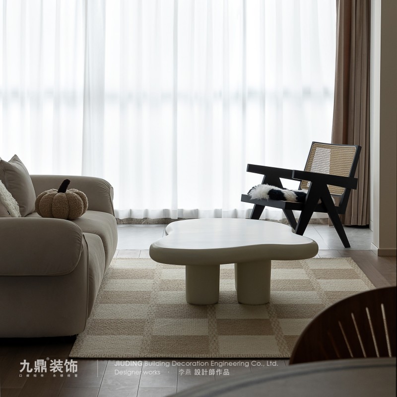 108㎡治愈係(xi)奶油風裝(zhuang)修案例